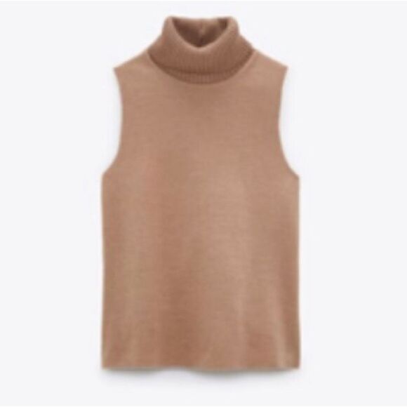 Zara Sweaters - Zara turtleneck sleeveless sweater